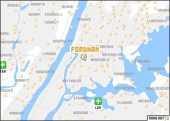 map of Fordham