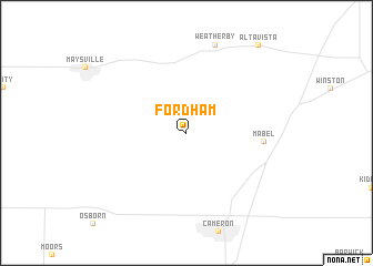 map of Fordham