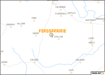 map of Fords Prairie