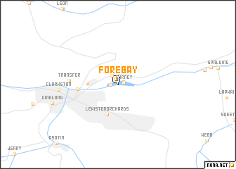 map of Forebay