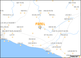 map of Forel