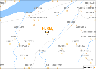 map of Forel