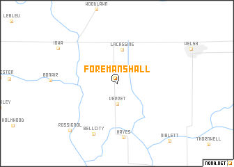 map of Foremans Hall