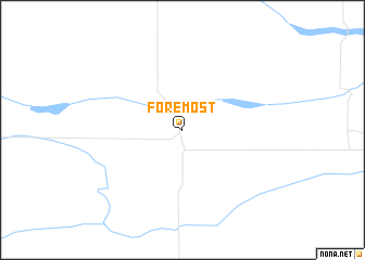 map of Foremost