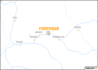 map of Forénioua