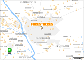 map of Forest Acres