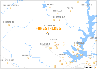 map of Forest Acres