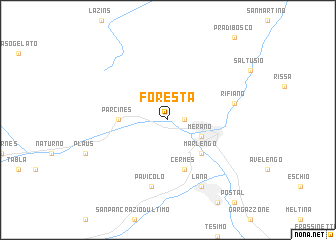 map of Foresta