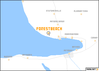 map of Forest Beach