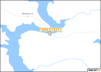 map of Forest City