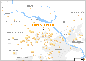 map of Forest Creek