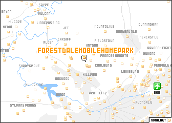 map of Forestdale Mobile Home Park