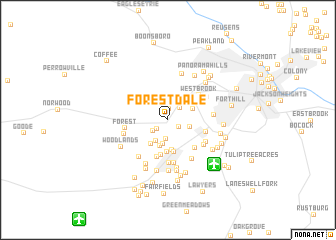 map of Forest Dale
