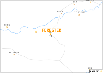 map of Forester