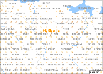 map of Foreste