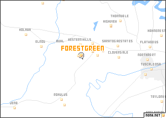 map of Forest Green