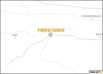 map of Forestgrove