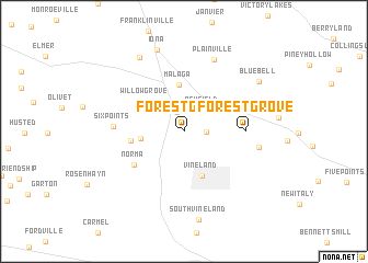 map of Forest Grove