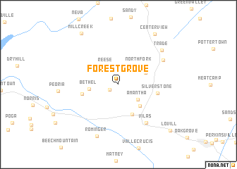 map of Forest Grove