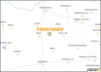 map of Forest Grove