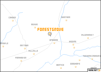 map of Forest Grove