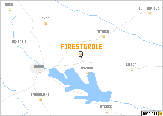 map of Forest Grove