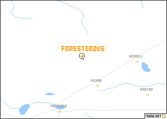 map of Forest Grove