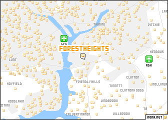 map of Forest Heights