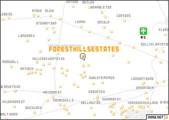 map of Forest Hills Estates