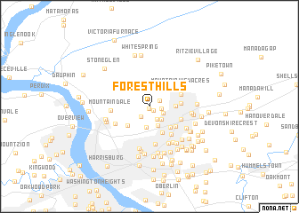 map of Forest Hills