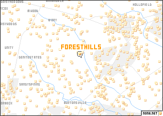 map of Forest Hills