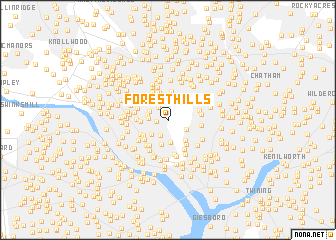 map of Forest Hills