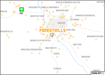 map of Forest Hills