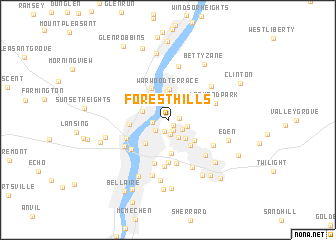 map of Forest Hills