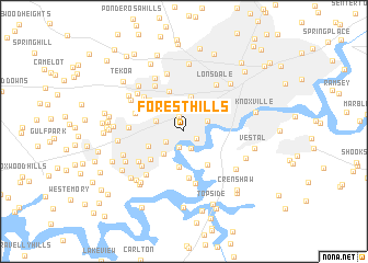 map of Forest Hills