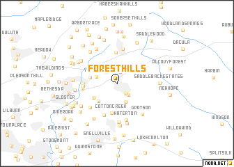 map of Forest Hills