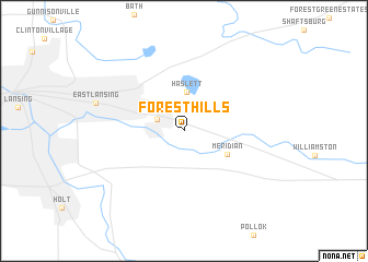 map of Forest Hills