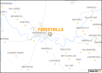 map of Forest Hills