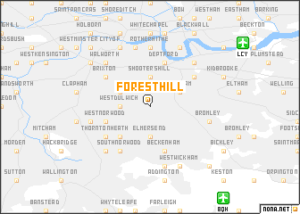 map of Forest Hill