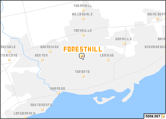 map of Forest Hill