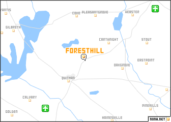 map of Forest Hill