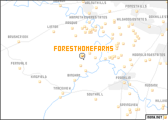 map of Forest Home Farms