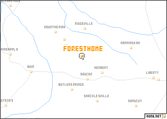 map of Forest Home
