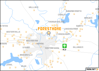 map of Forest Home