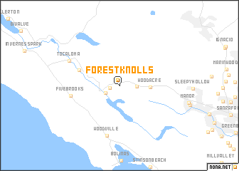 map of Forest Knolls