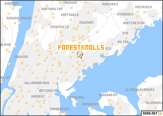 map of Forest Knolls