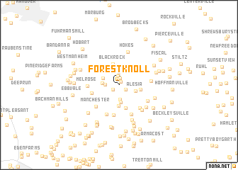 map of Forest Knoll