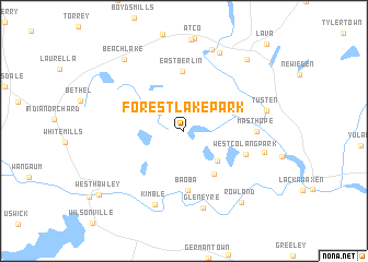 map of Forest Lake Park