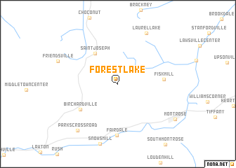 map of Forest Lake