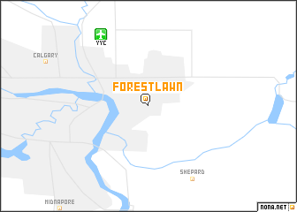 map of Forest Lawn